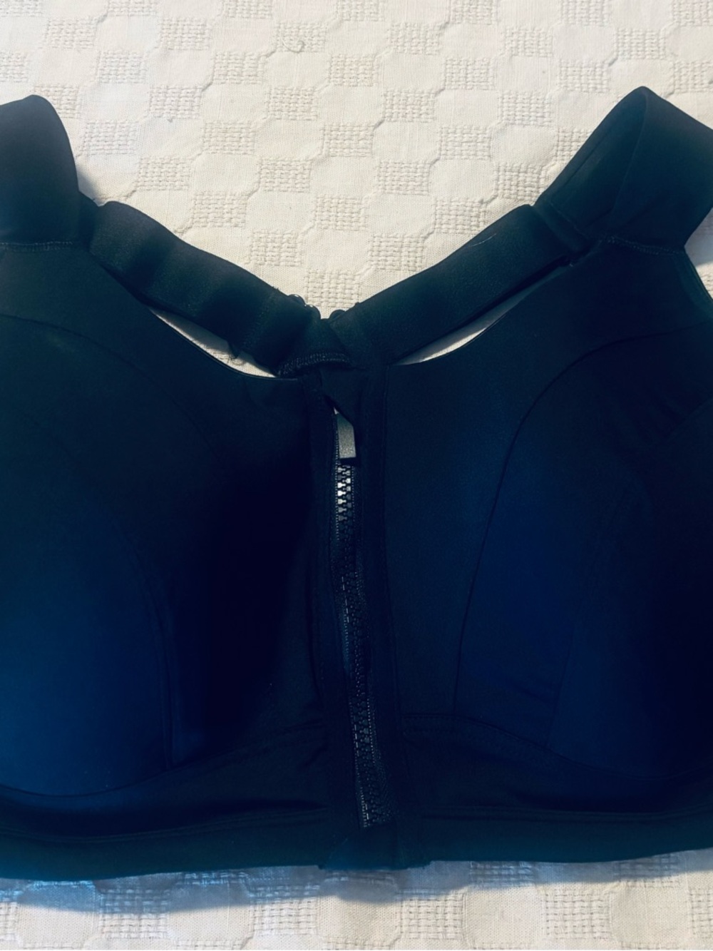 Lane Bryant Black Front-Zip Support Bra
